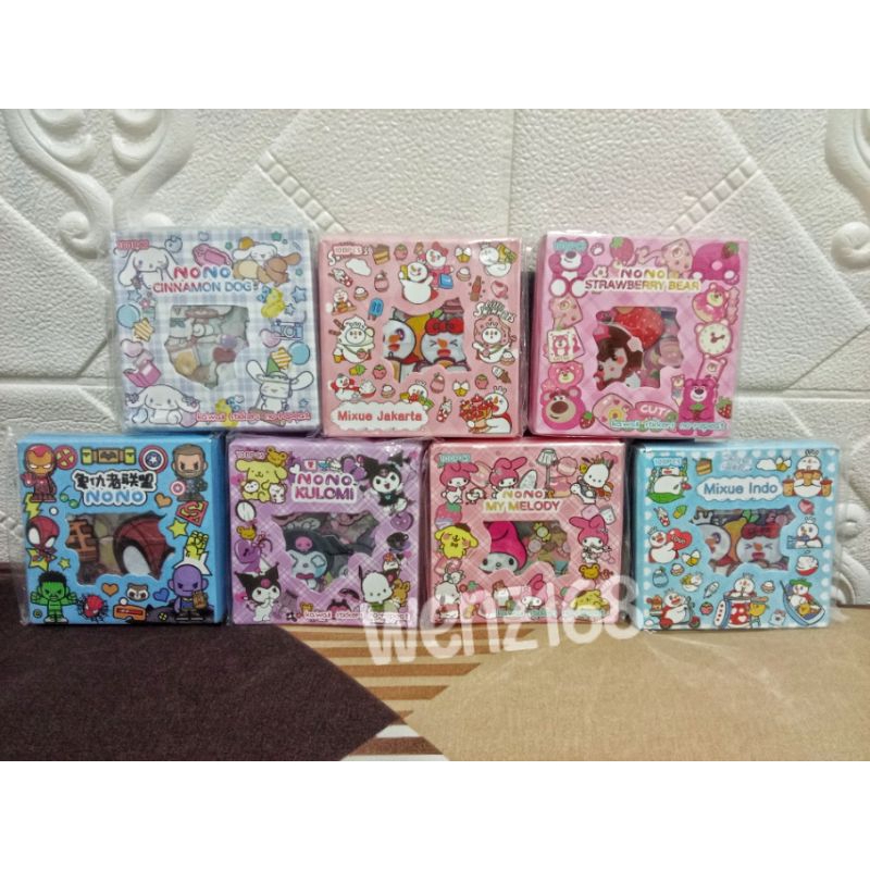 

Stiker Mini Box Isi 100 Karakter Kartun Lucu