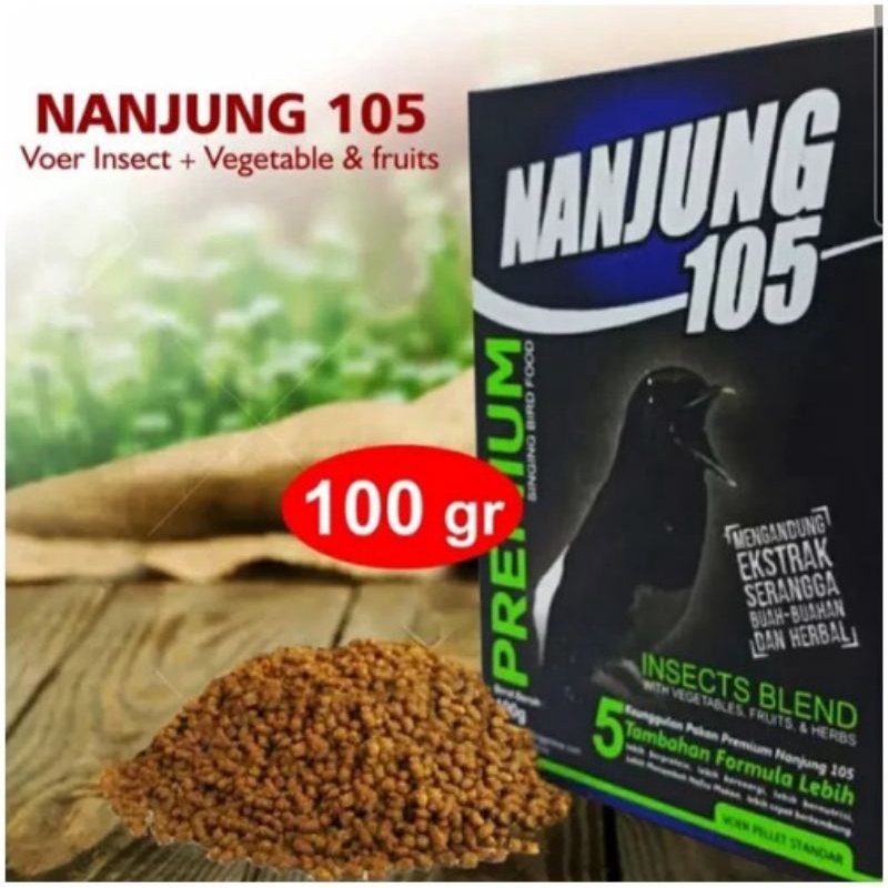 Nanjung 105 Voer Pelet Ebod Jaya Pakan Burung Murai Juara Lomba Untuk Murai Kacer Poksay Cendet Anis