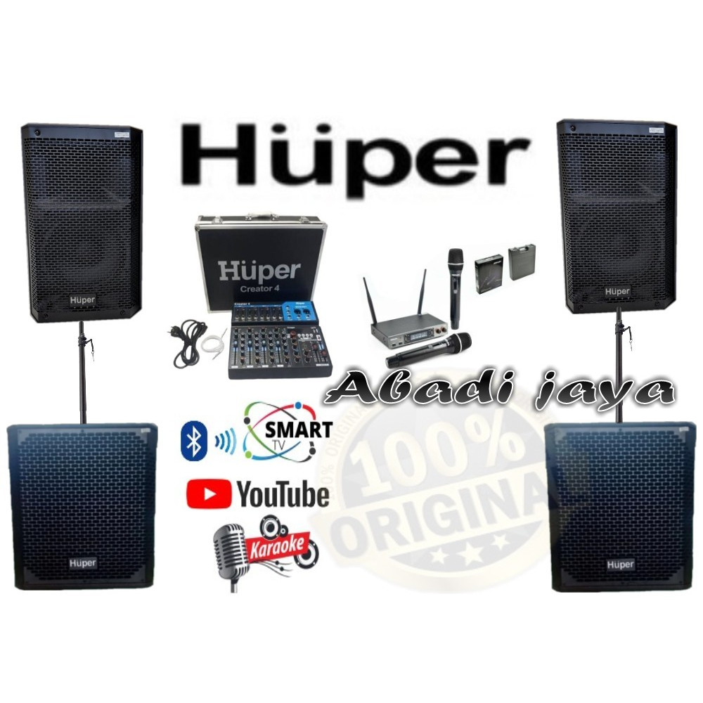 paket sound huper js7 8 inch subwoofer huper b12a 12 inch creator 4