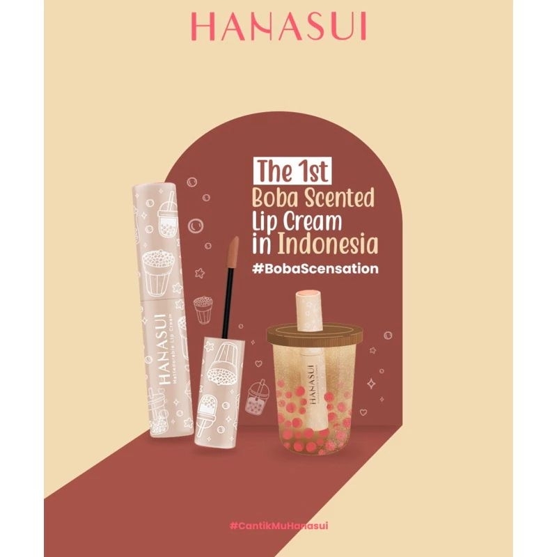Lip Cream Hanasui Boba Edition//Hanasui Lip Cream Mattedorable Boba Edition