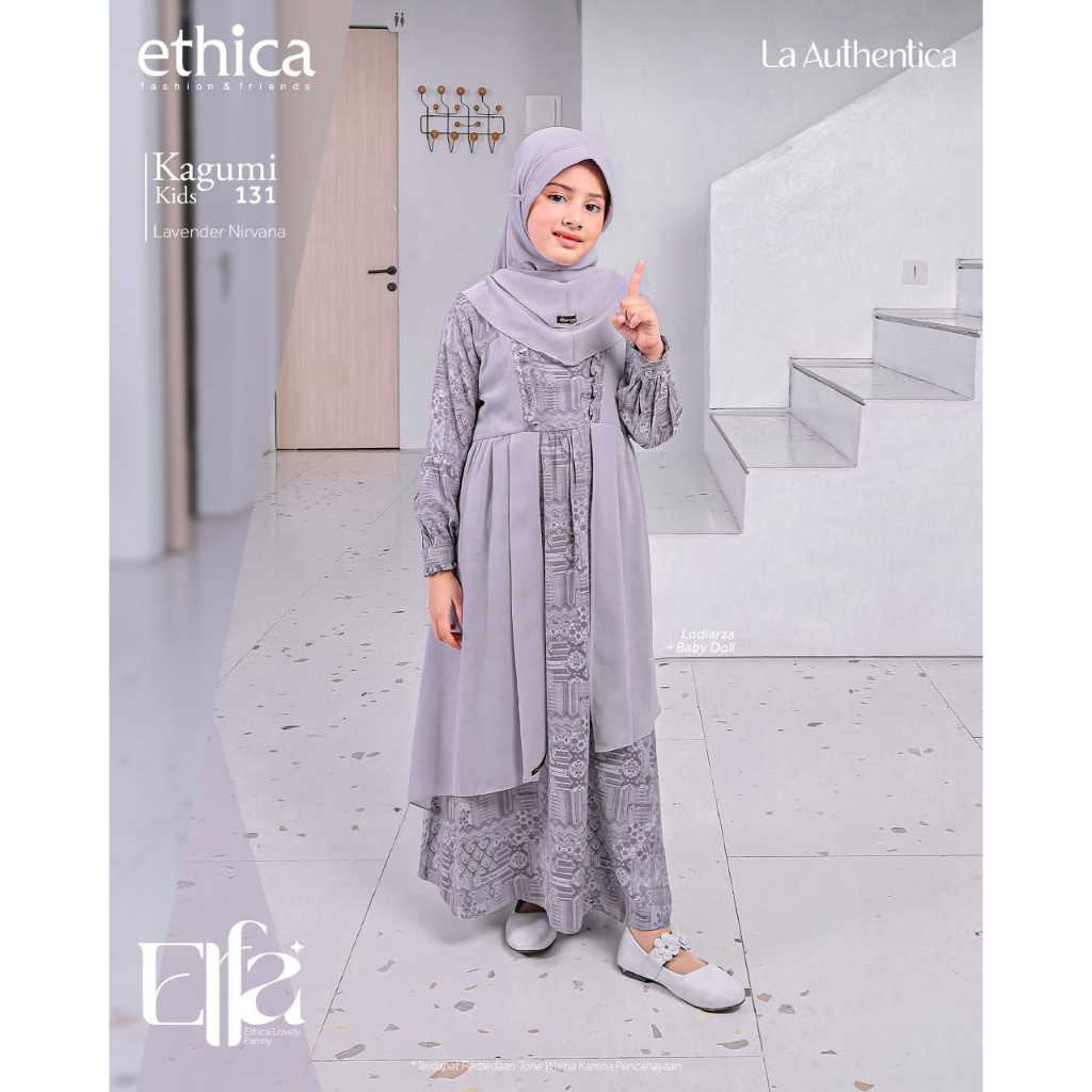 GAMIS ANAK KAGUMI KIDS 131 LAVENDER / GAMIS ANAK KAGUMI