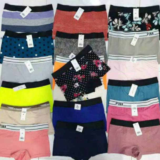 Sikat Sekarang CD Boxer Wanita Cewe S-XXXL JUMBO MAX 110 kg dan Boxer Sepaha