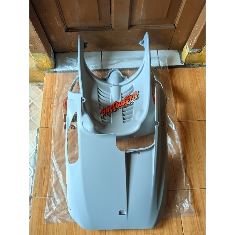 dek paru kolong mio sporty smile warna silver