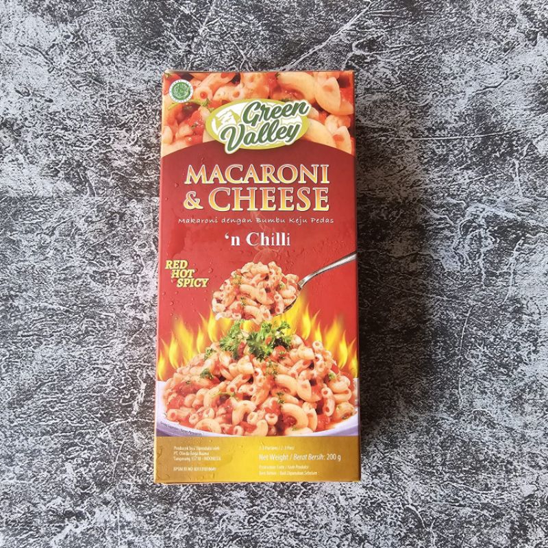 

GREEN VALLEY MACARONI & CHEESE N'CILLI 170gr