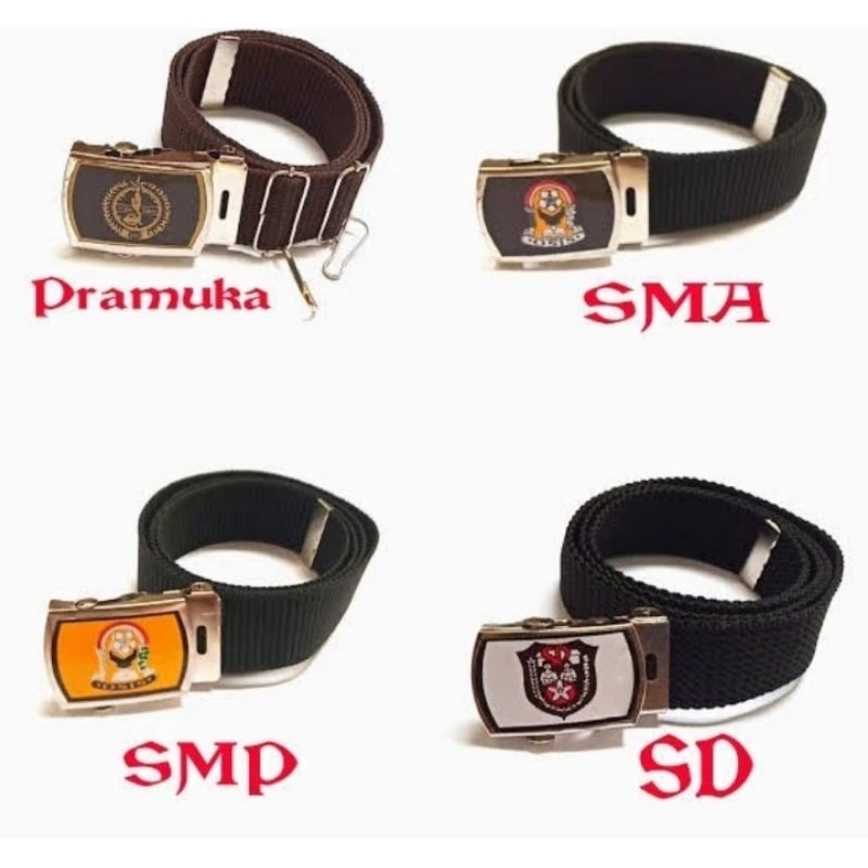 Grosir 1 lusin sabuk/gesper sekolah SD SMP SMA PRAMUKA