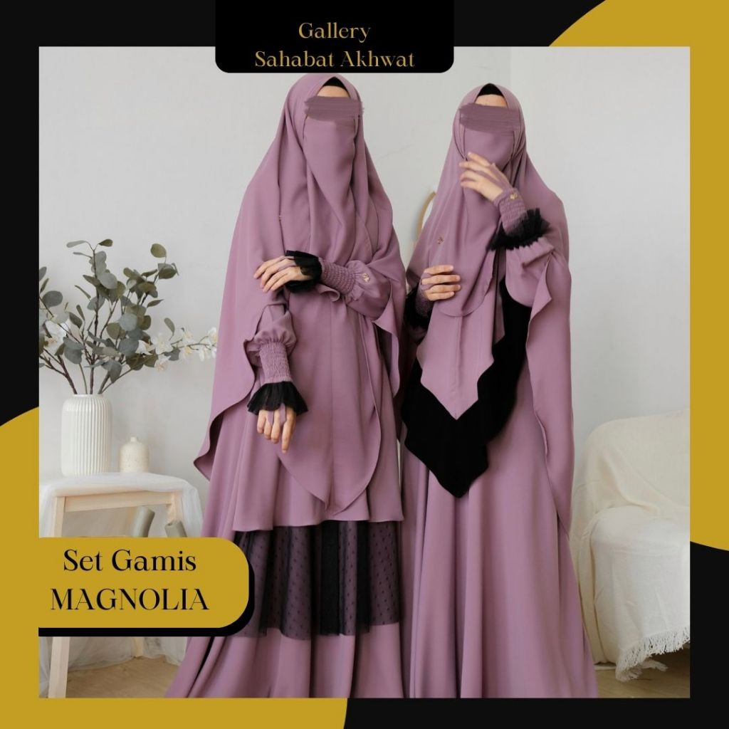 MAGNOLIA KIDS Set Gamis n Khimar by ALFI HURAIYAH