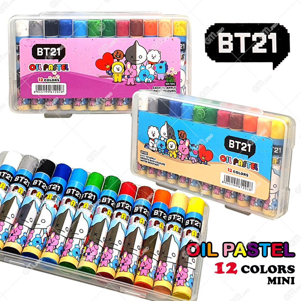 

Krayon Mini / Crayon Mini Eselon BT21 12 Warna
