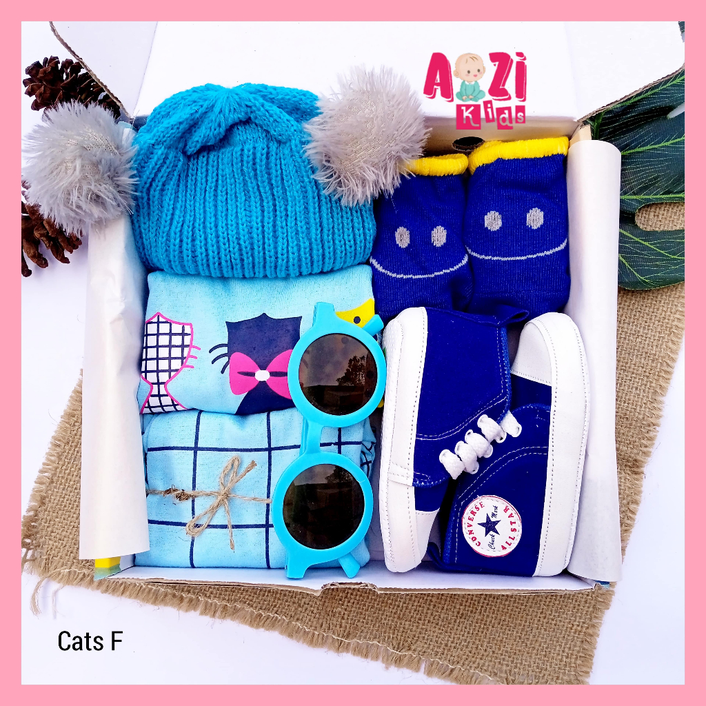 SETELAN BAJU BAYI CEWEK PEREMPUAN / gift box hampers parcel kado bayi lahiran / setelan baju bayi co