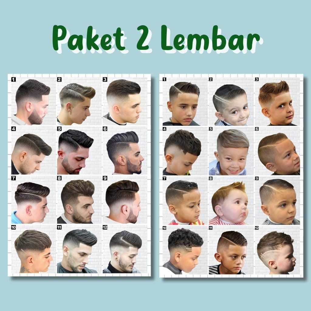 POSTER BARBERSHOP  POSTER PANGKAS RAMBUT  GAMBAR POTONG RAMBUT PRIA TERBARU