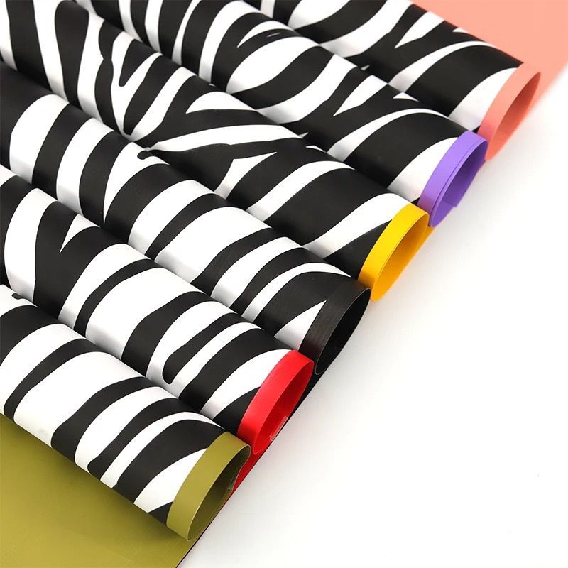 (ECER) ZEBRA CUTE ANIMAL MOTIF CELLOPHANEFLOWER WRAPPING CUTE ANIMAL MOTIF CELLOPHANE KERTAS BUKET B