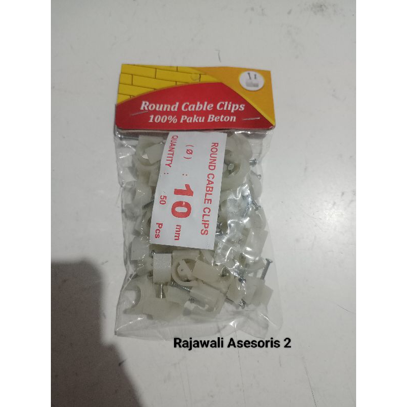 Kleman Klem Kabel No 10 Klem Kabel Paku Beton 10 mm