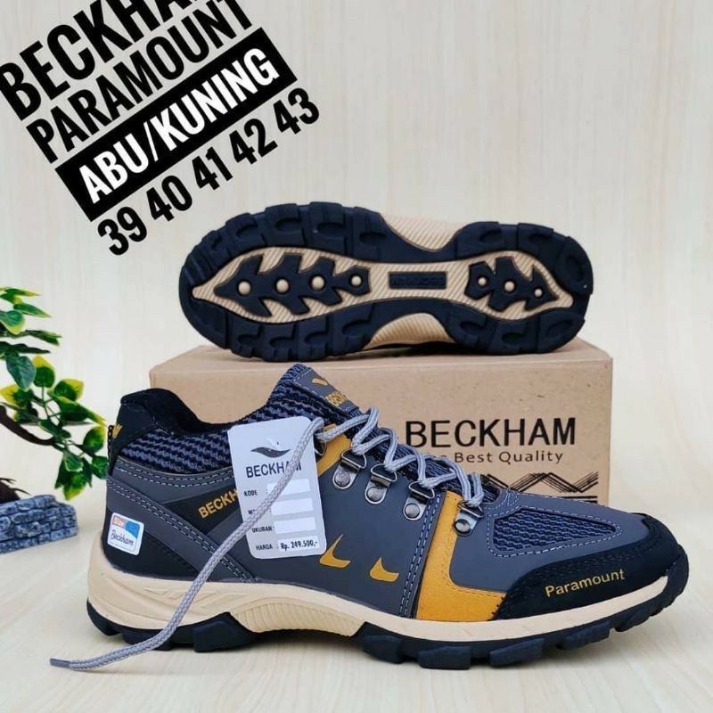 OBRAL SEPATU GUNUNG KULIT PRIA SEPATU HIKING MERK BECKHAM PARAMOUNT