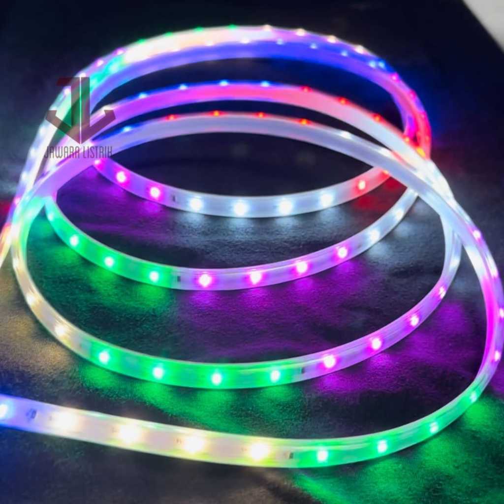 HIDEK LAMPU LED STRIP SELANG RGB METERAN 2835 220V WATERPROO