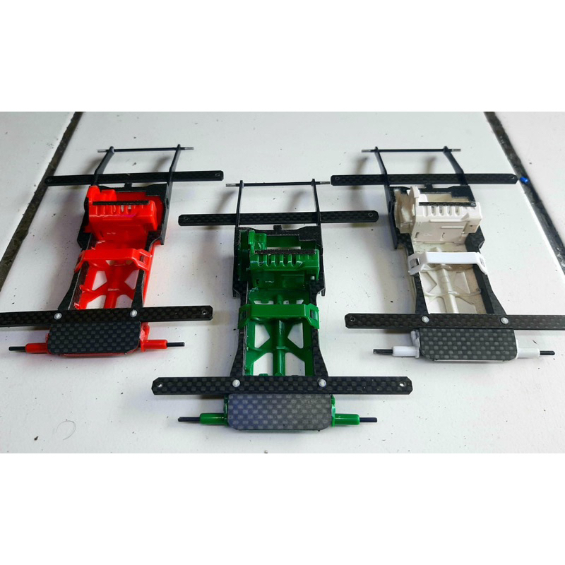 kosongan tamiya nascar speed chasis+bemper penguat stick kaca gapit/cicak