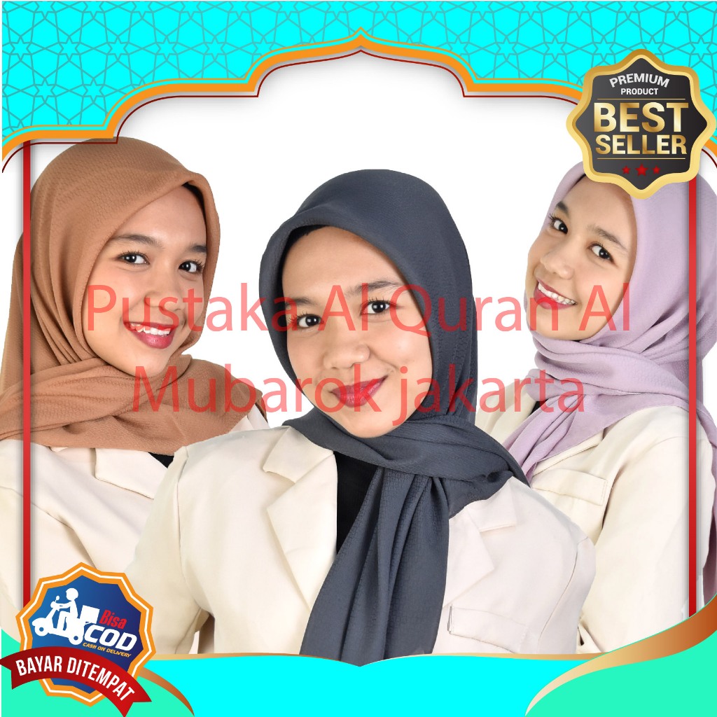 Ori Anti Letoy Umama Polos Kerudung Umama Kerudung Umama Scarf Paris Dori Per 5 Pcs Random