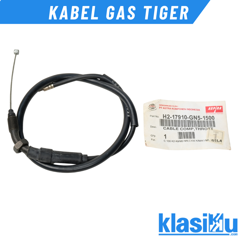 Kabel Tali Olor Gas  Honda Tiger Original H2-17910-1500 Aspira