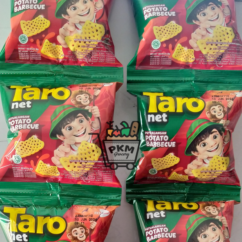 

TARO NET Rasa BBQ 8 gr 1 renceng isi 10 pcs