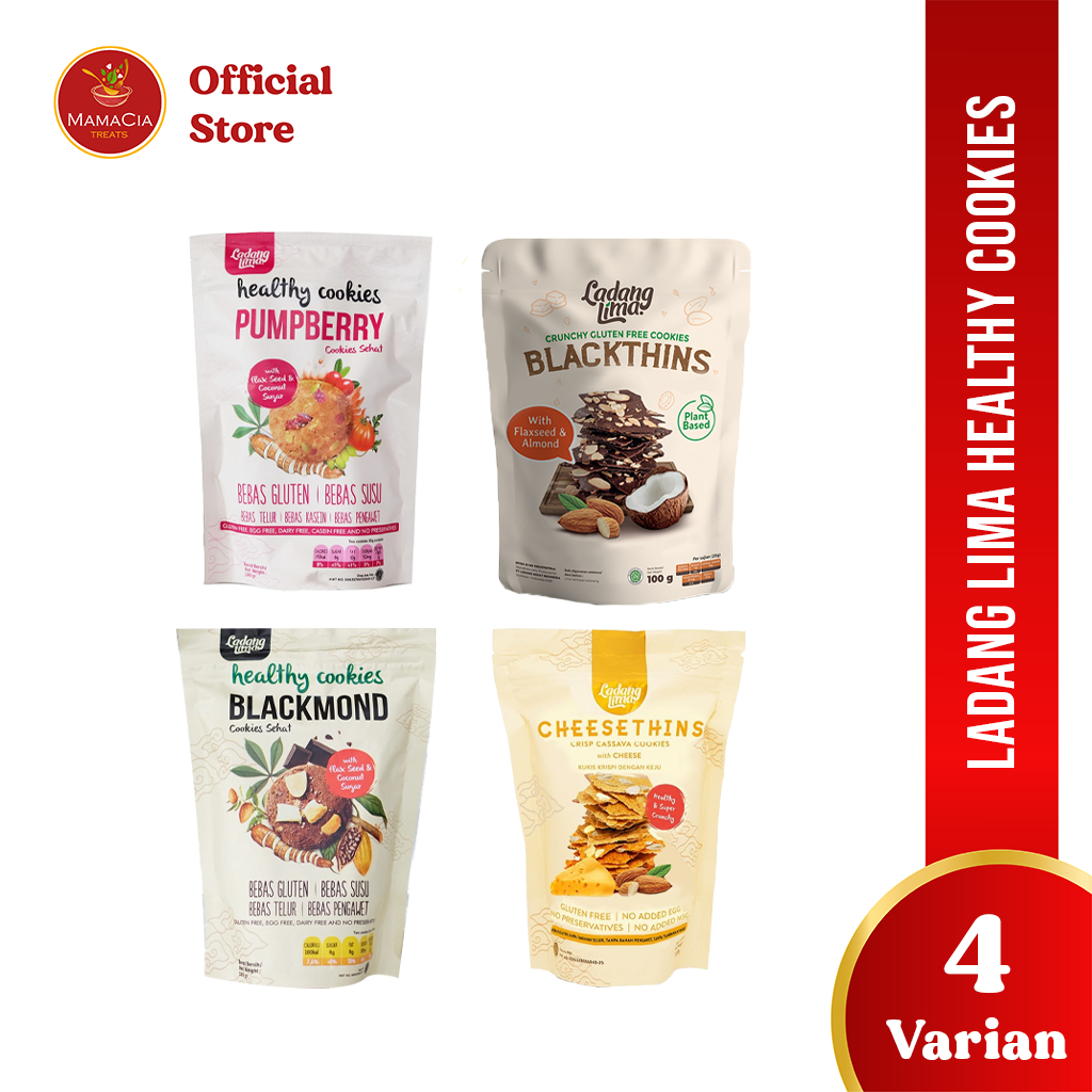 

Ladang Lima Cookies Blackmond / Blackthins / Cheesethins / Pumpberry Healthy Cookies