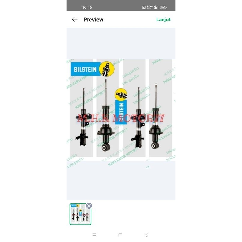 shockbreaker honda crv gen3/swk depan belakang bilstein