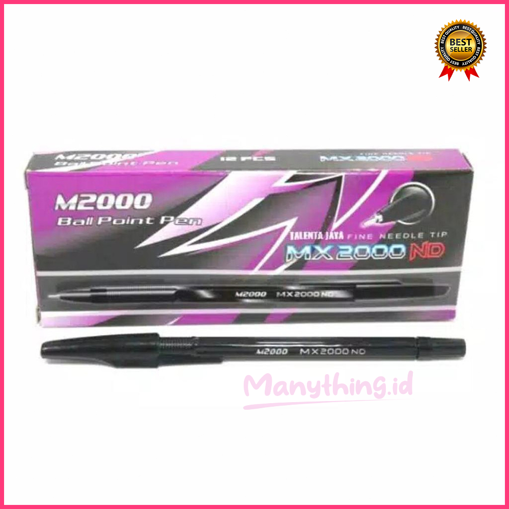 

(MANYTHING) 1PC pulpen tinta hitam / PULPEN mx2000nd / PULPEN TERMURAH