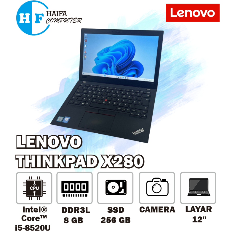 LAPTOP LENOVO  X280 CORE I5 RAM 8 GB SSD 256 GB