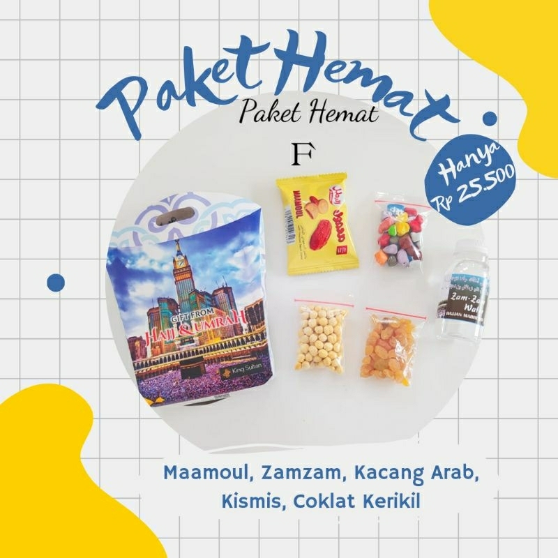 

Pusat Oleh Oleh Haji dan Umroh di Bandung Paket Hemat F Paket Zamzam