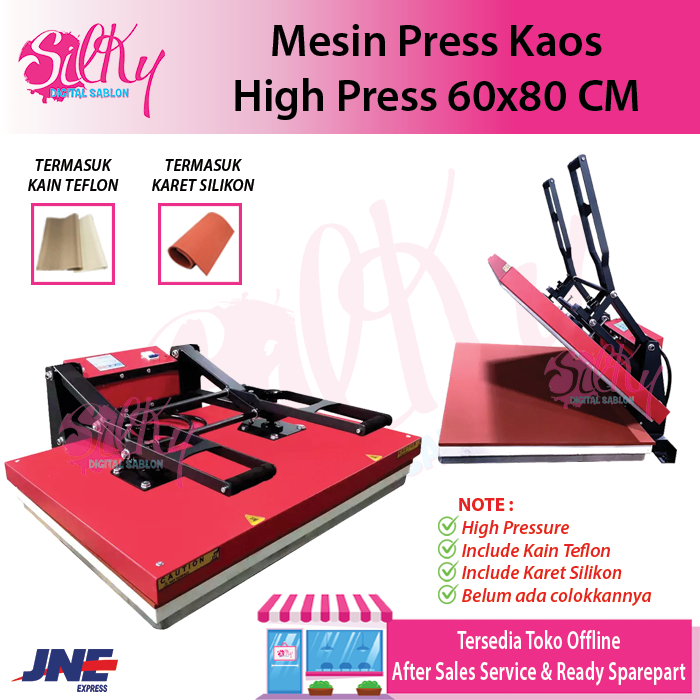 Mesin Press Kaos 60x80 / Mesin Press Kaos High Pressure 60x80 | Sablon DTF | Sablon Sublimasi | Sabl