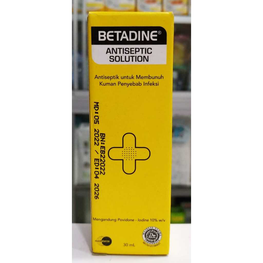 Betadine Antiseptic 30ml - Obat Luka Luar