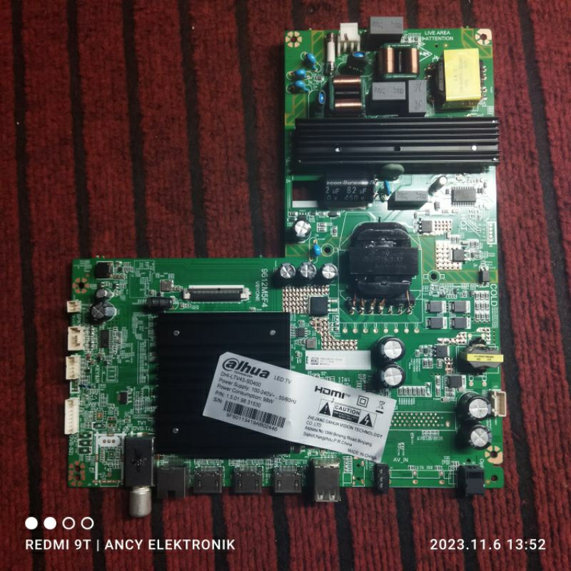 MB MAINBOARD TV DAHUA LTV43-SD400 - 43-SD400