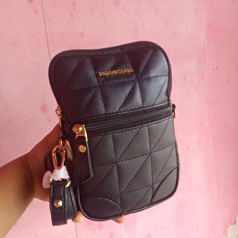 TAS HP GEMAYA SLING PHONE HITAM/ BLACK SOPHIE MARTIN