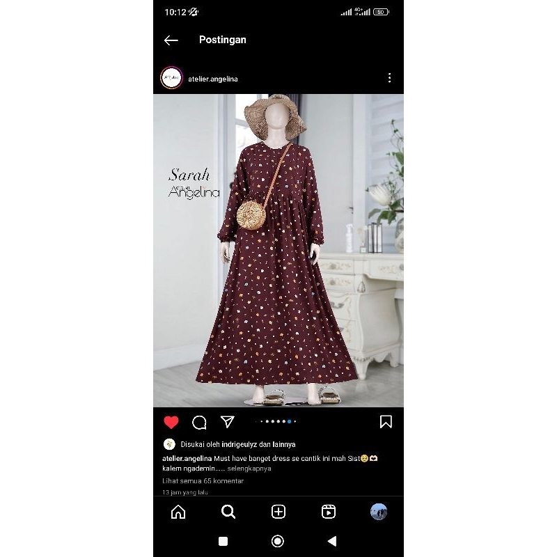 ATELIER ANGELINA SARAH DAZZLING MAROON SIZE XS