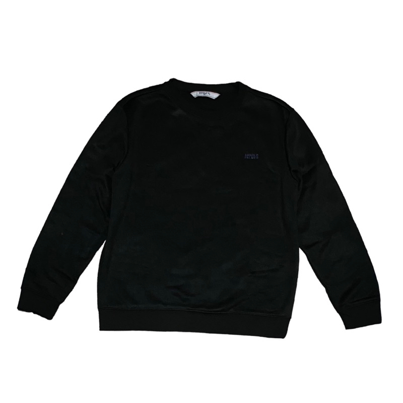 crewneck polos hitam