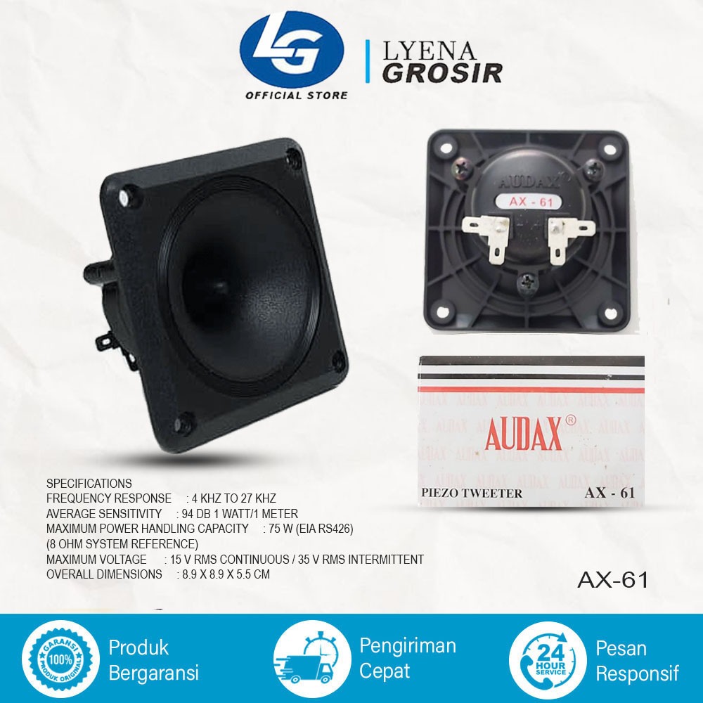 TWEETER AUDAX AX 61 TREBLE TWITER WALET ORIGINAL AX-61