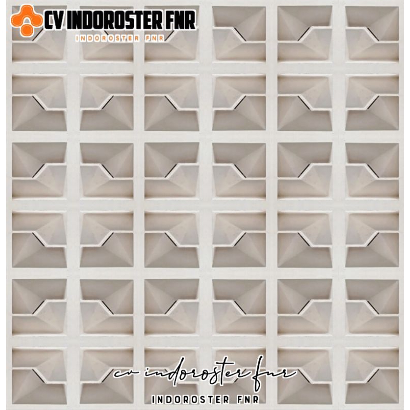 ROSTER BETON/LOSTER MINIMALIS MOTIF PETIR 2MUKA.