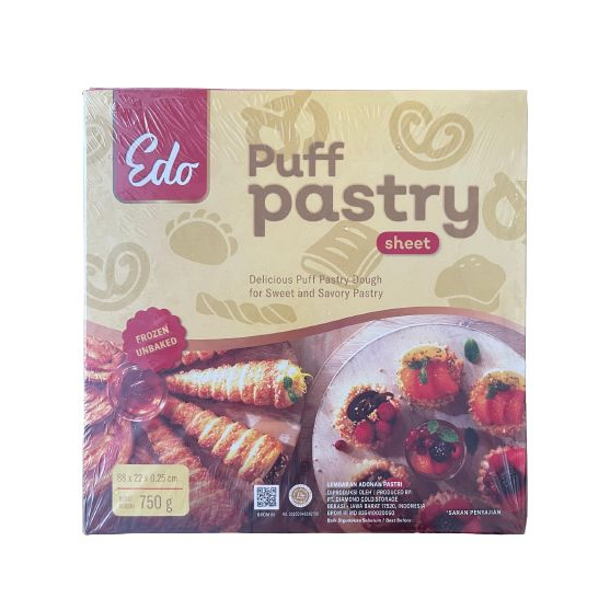 

Edo Puff Pastry Sheet 750gram - Gosend/Grab Only