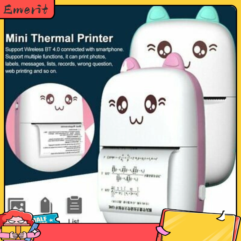 Handheld Portable Mini Printer Portable Thermal Photo Printer Mobile Phone Bluetooth Printer Mobile 