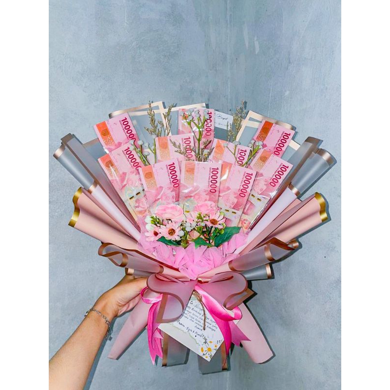 MONEY BOUQUET (10 Lembar) Tanpa Uang | Buket Uang Kosongan (10 Lembar) by is.Bouquet