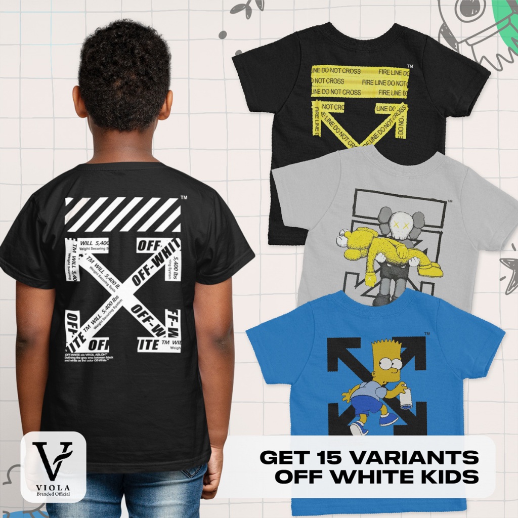 KAOS ANAK OFF WHITE BRANDED MIRROR TSHIRT ORIGINAL TEES UNISEX REGULER HANGTAG PREMIUM PRIA WANITA