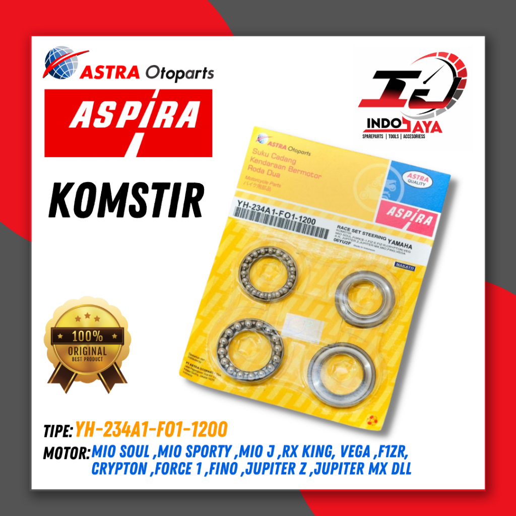 [COD] ASPIRA KOMSTIR FO1 / UNTUK MOTOR ALL MIO / BYSON / RX KING / VEGA/  F1ZR / FIZR / JUPITER / CR