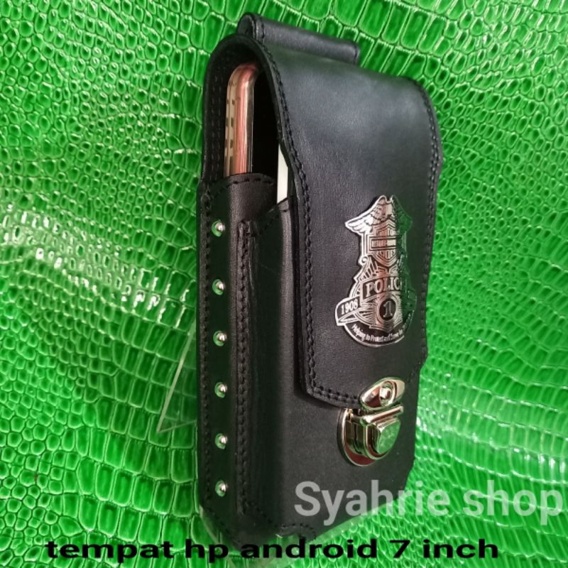 dompet hp pinggang sarung hp kulit asli  double selot harley