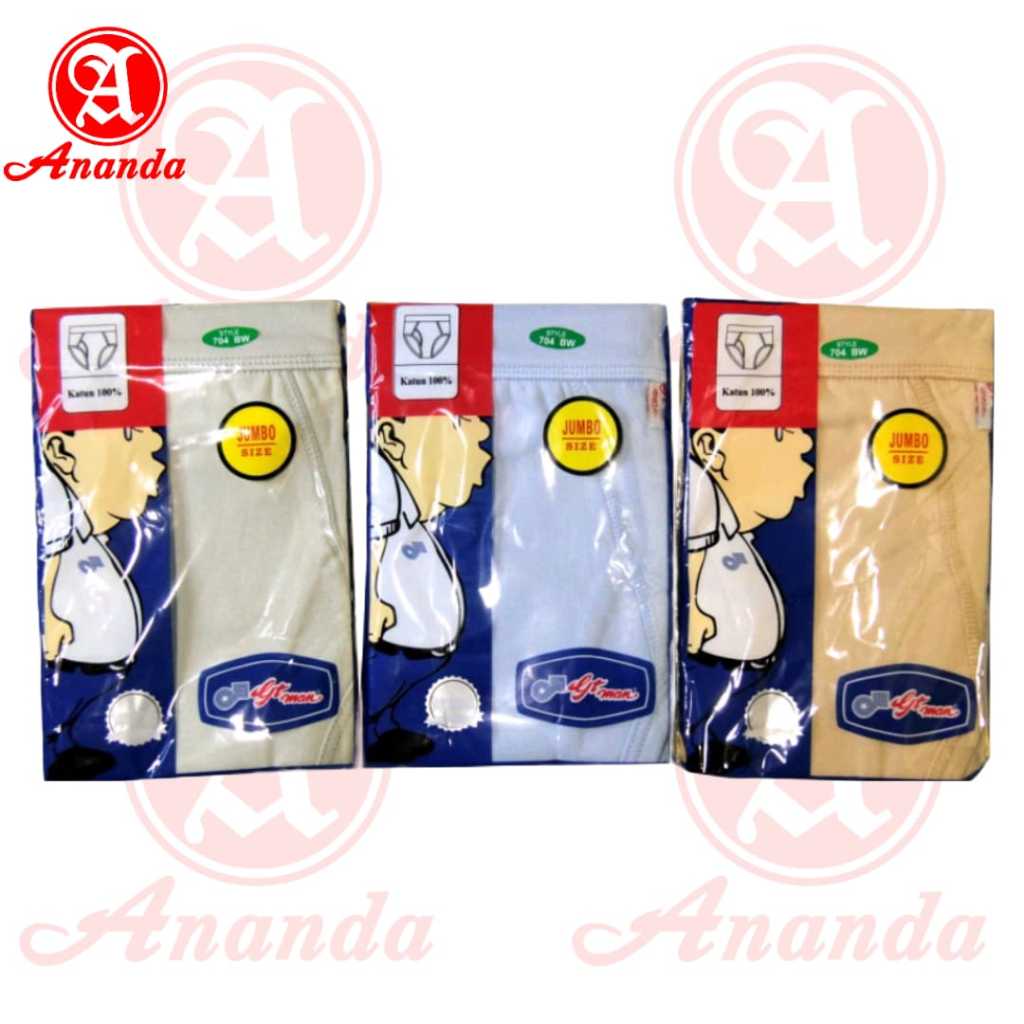 Cd Gt MAN Jumbo Warna 704BW Celana Dalam Pria /Celana Dalam BIG SIZE Pria GT MAN 704BW
