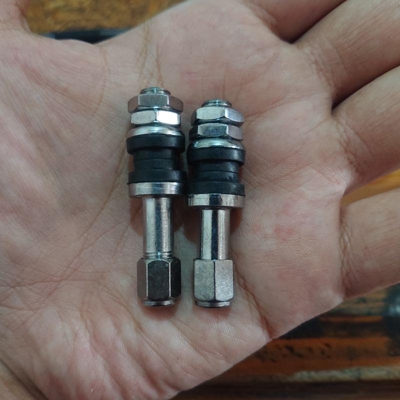 Tutup Pentil Ban Motor Tubeless  Tubles Semua Motor Ring 14 16 17 18 (Sepasang Depan Belakang )