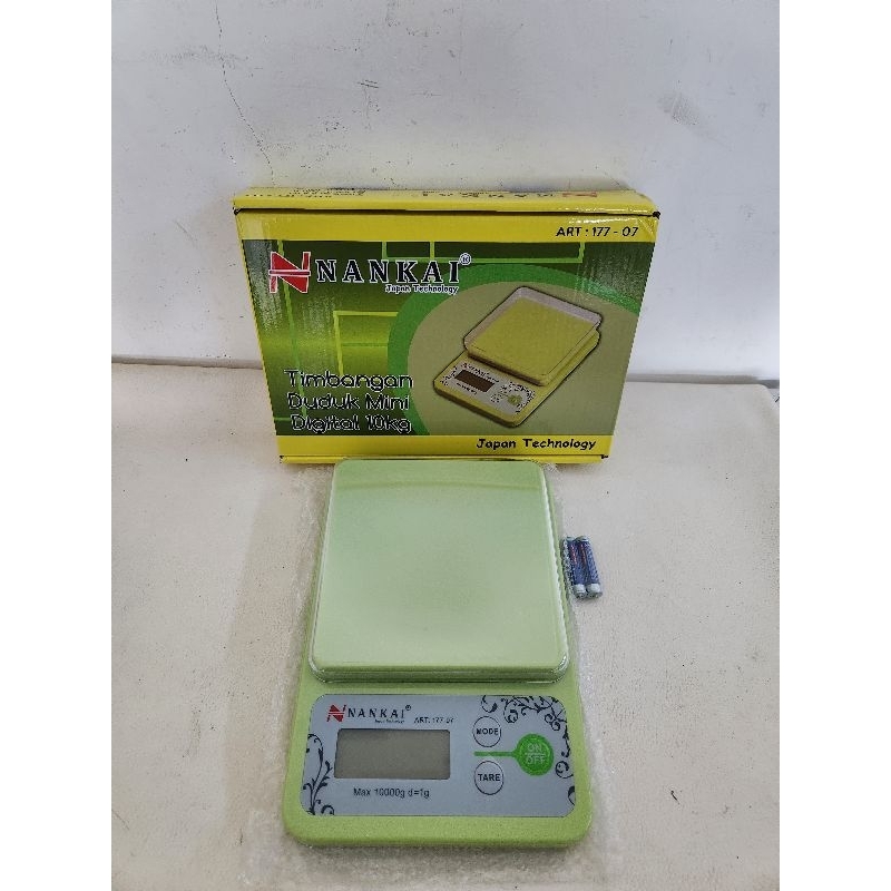Timbangan duduk mini digital 10 kg / Timbangan digital 10 kg Nankai / Timbangan LCD