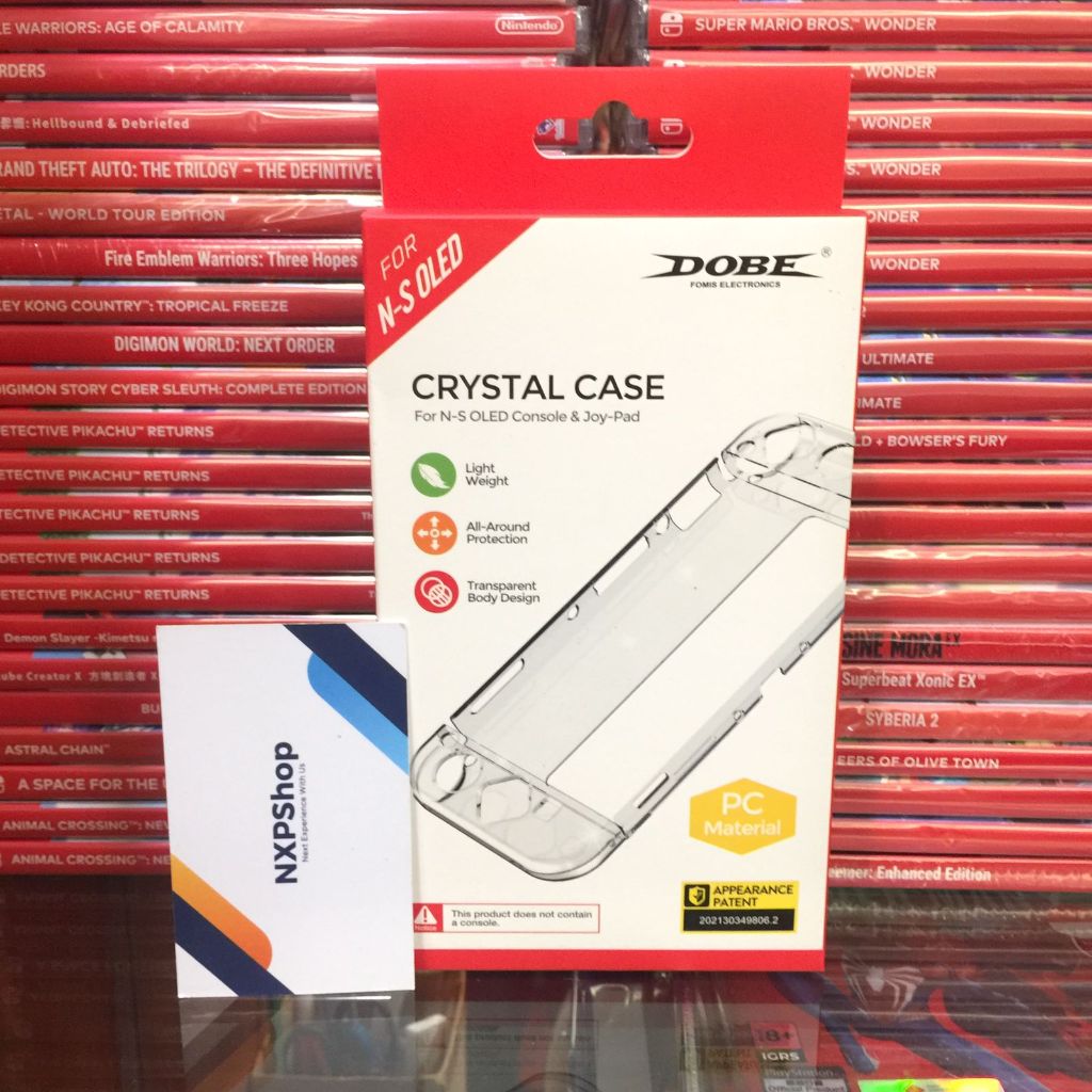 DOBE Crystal Case Transparant for Nintendo Switch OLED