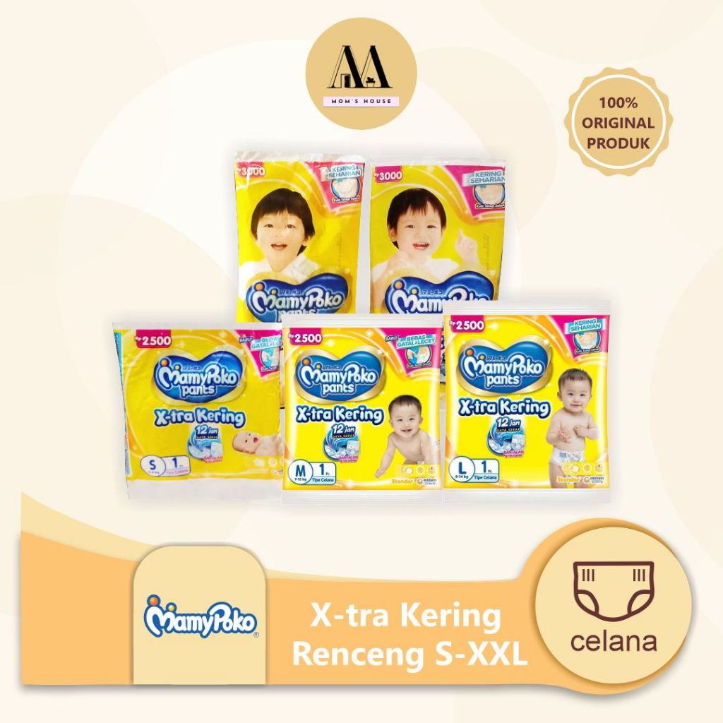 Termurah Mamypoko Pants Extra Kering Renceng S1/ M1/L1/XL1/ XXL1 (KARTONAN)