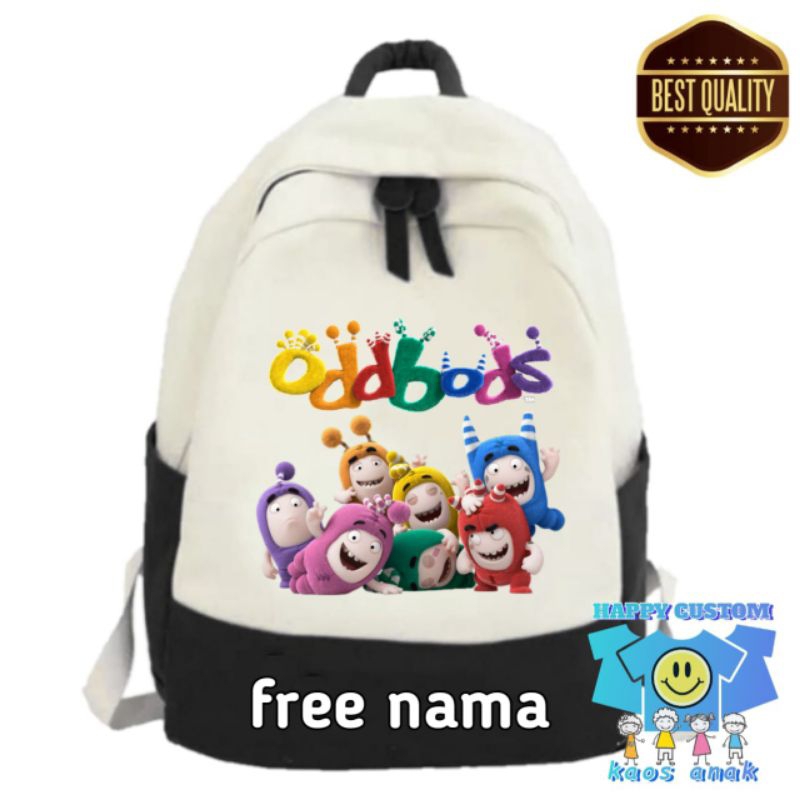 Tas Sekolah anak backpack anak gambar karakter animasi Oddbods