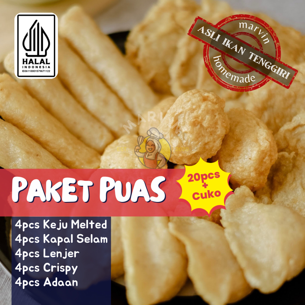 

PEMPEK PALEMBANG FROZEN PUAS / Mpek Mpek Asli Ikan Tenggiri / Paket Campur Empek Empek / Aneka Rasa Komplit / Cemilan Enak / Oleh-oleh Premium / Kuah Cuko Mantap / Jajanan Nusantara /Makanan Khas Sumatera Selatan / Varian Kapal Selam / Lenjer / Keju Lumer