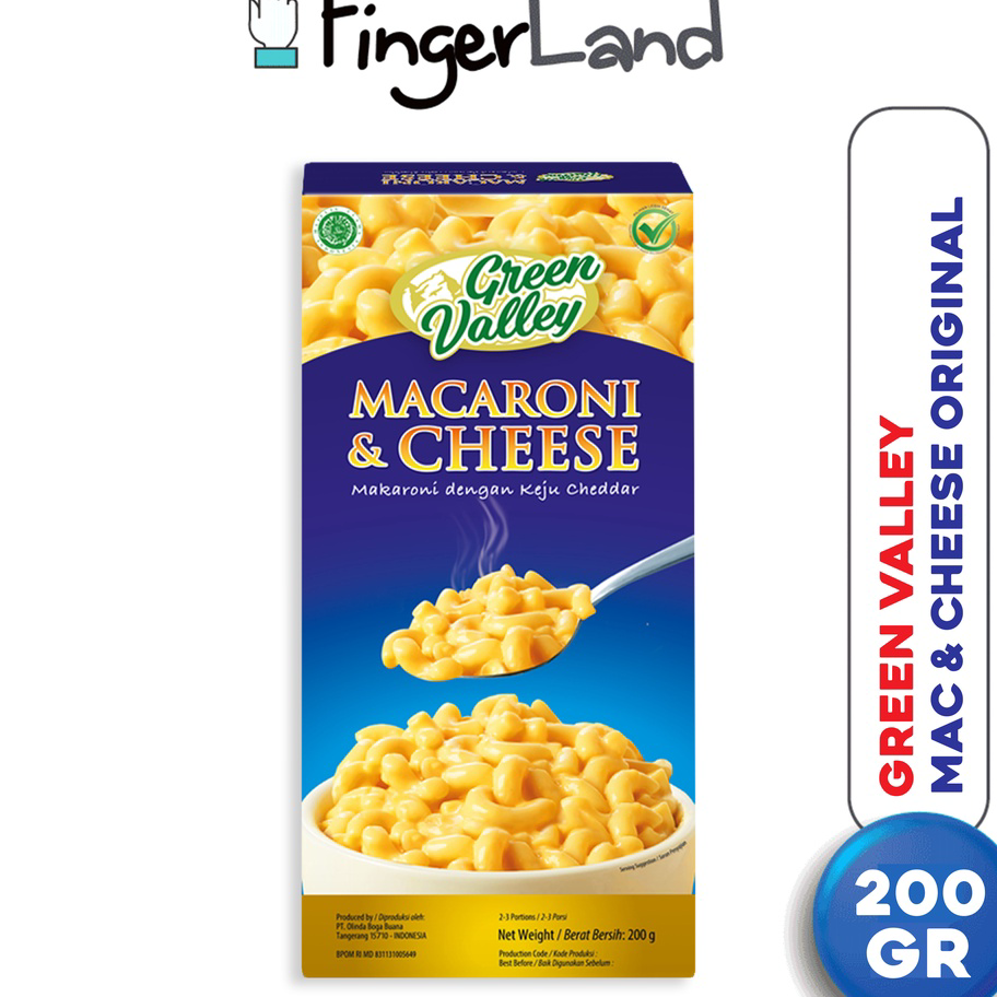 

Buruan Beli GREEN VALLEY Macaroni and Cheese 200 gram Mac n Cheese