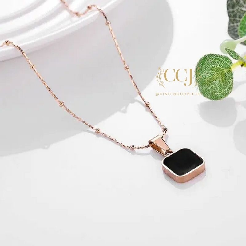 KALUNG TITANIUM ANTI KARAT - K10 - Trendy | KALUNG PASANGAN | HADIAH WANITA | KADO CEWEK