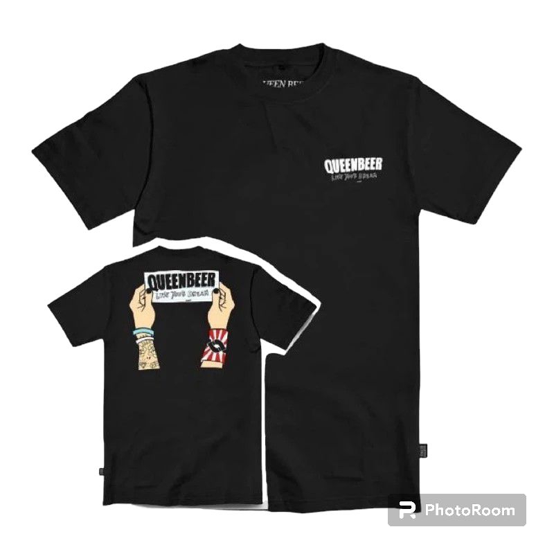 Kaos Distro Queen Beer Pria dan Wanita Terlaris